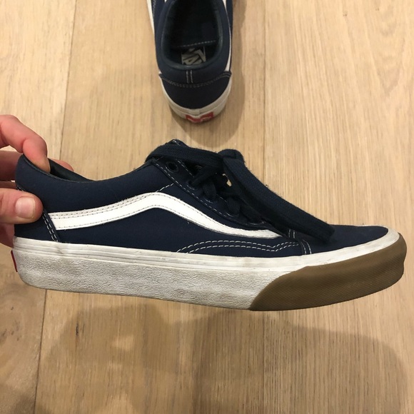 old school vans navy